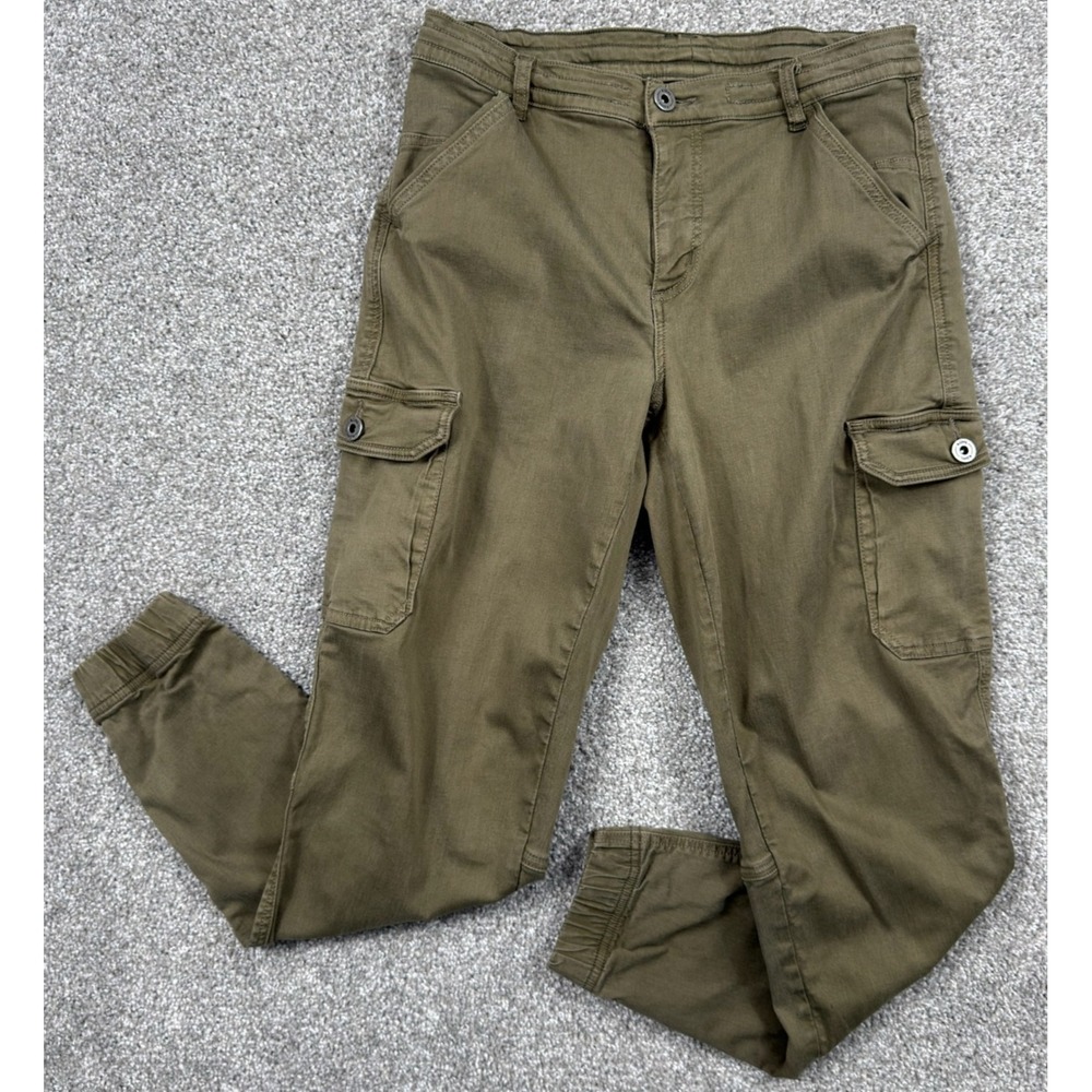 KUHL Kultivatr Joggr Pants Womens 6 Olive Green Cargo Stretch Hiking Outdoor